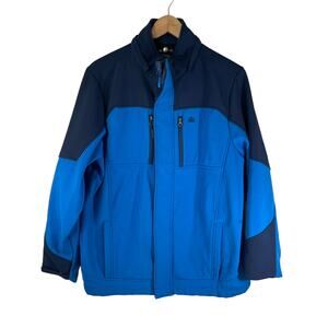 SNOZU Performance Boys Softshell Jacket Colorblock Blue XL Active Outdoor Casual